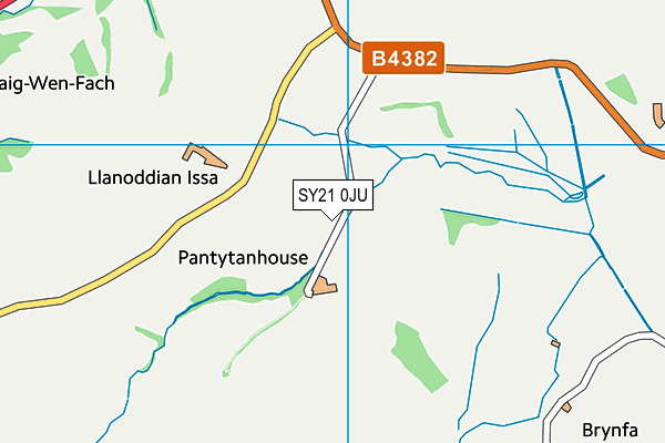 SY21 0JU map - OS VectorMap District (Ordnance Survey) SY21 0JU map - OS VectorMap District (Ordnance Survey)