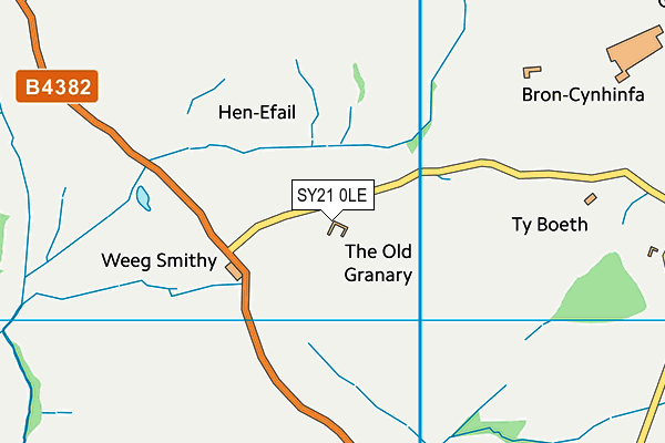 SY21 0LE map - OS VectorMap District (Ordnance Survey) SY21 0LE map - OS VectorMap District (Ordnance Survey)