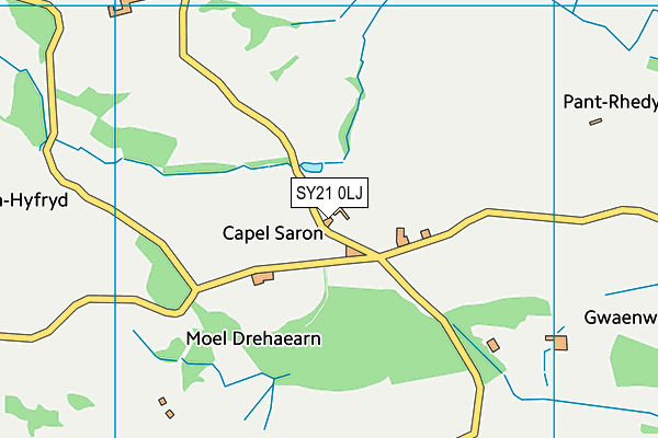 SY21 0LJ map - OS VectorMap District (Ordnance Survey) SY21 0LJ map - OS VectorMap District (Ordnance Survey)