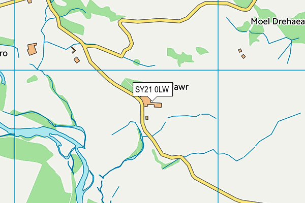 SY21 0LW map - OS VectorMap District (Ordnance Survey) SY21 0LW map - OS VectorMap District (Ordnance Survey)