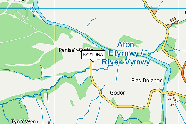 SY21 0NA map - OS VectorMap District (Ordnance Survey) SY21 0NA map - OS VectorMap District (Ordnance Survey)