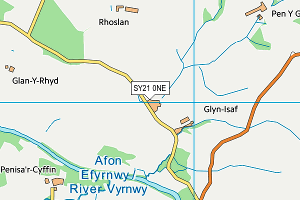 SY21 0NE map - OS VectorMap District (Ordnance Survey) SY21 0NE map - OS VectorMap District (Ordnance Survey)