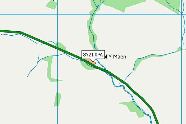 SY21 0PA map - OS VectorMap District (Ordnance Survey) SY21 0PA map - OS VectorMap District (Ordnance Survey)