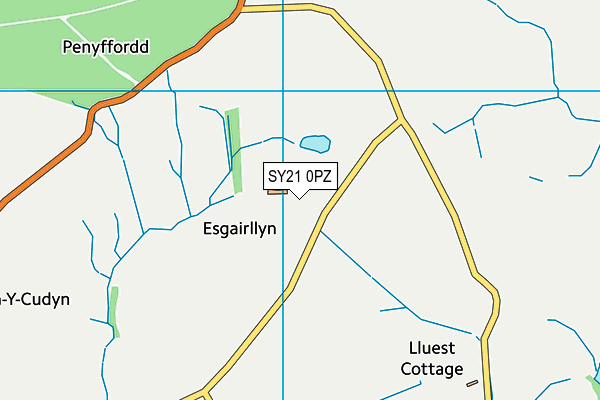 SY21 0PZ map - OS VectorMap District (Ordnance Survey) SY21 0PZ map - OS VectorMap District (Ordnance Survey)
