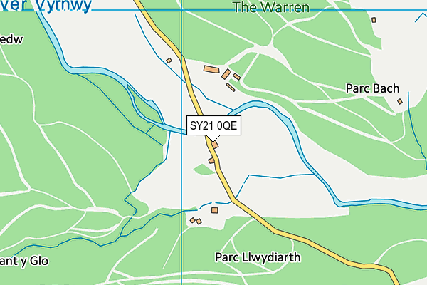 SY21 0QE map - OS VectorMap District (Ordnance Survey)