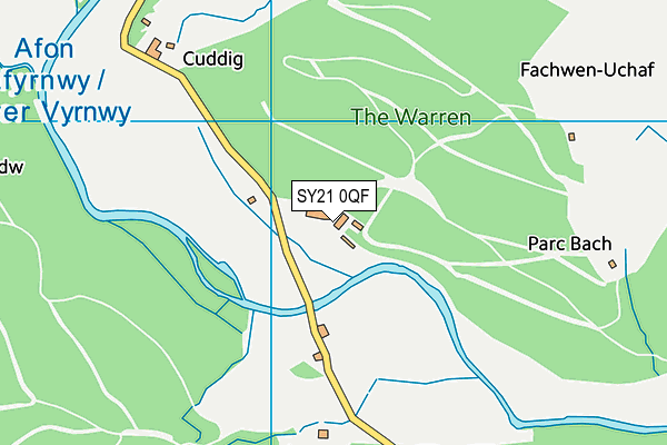 SY21 0QF map - OS VectorMap District (Ordnance Survey) SY21 0QF map - OS VectorMap District (Ordnance Survey)