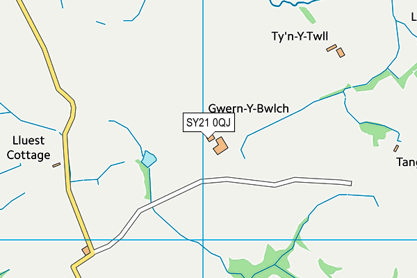 SY21 0QJ map - OS VectorMap District (Ordnance Survey) SY21 0QJ map - OS VectorMap District (Ordnance Survey)
