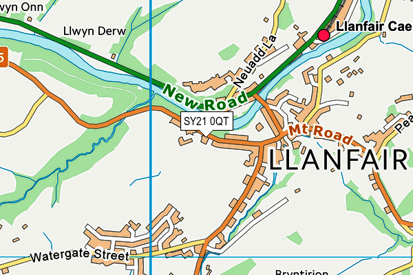 SY21 0QT map - OS VectorMap District (Ordnance Survey)