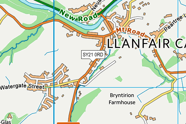 SY21 0RD map - OS VectorMap District (Ordnance Survey)