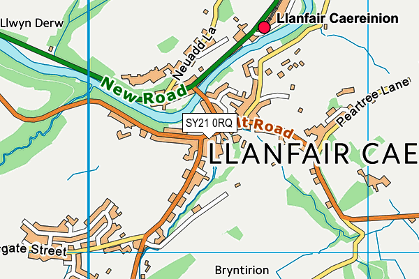 SY21 0RQ map - OS VectorMap District (Ordnance Survey) SY21 0RQ map - OS VectorMap District (Ordnance Survey)