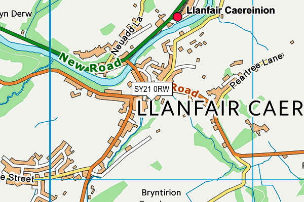 SY21 0RW map - OS VectorMap District (Ordnance Survey) SY21 0RW map - OS VectorMap District (Ordnance Survey)