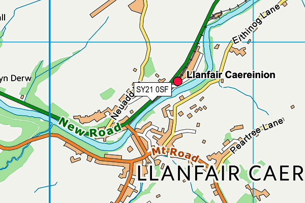 SY21 0SF map - OS VectorMap District (Ordnance Survey) SY21 0SF map - OS VectorMap District (Ordnance Survey)