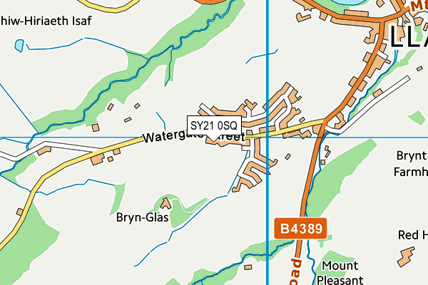 SY21 0SQ map - OS VectorMap District (Ordnance Survey) SY21 0SQ map - OS VectorMap District (Ordnance Survey)