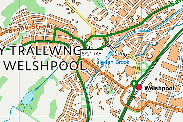 SY21 7AF map - OS VectorMap District (Ordnance Survey) SY21 7AF map - OS VectorMap District (Ordnance Survey)