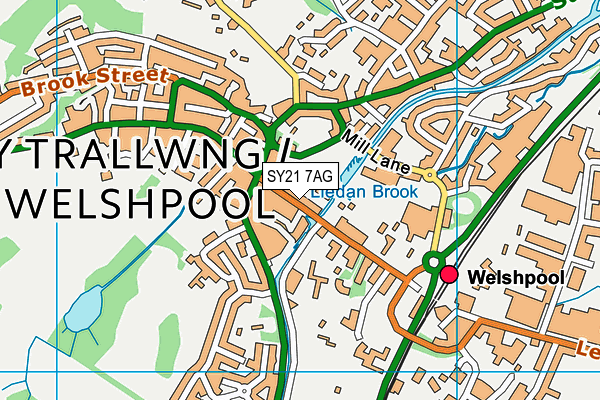 SY21 7AG map - OS VectorMap District (Ordnance Survey) SY21 7AG map - OS VectorMap District (Ordnance Survey)