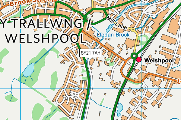 SY21 7AH map - OS VectorMap District (Ordnance Survey) SY21 7AH map - OS VectorMap District (Ordnance Survey)