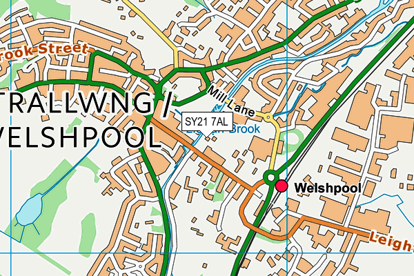 SY21 7AL map - OS VectorMap District (Ordnance Survey) SY21 7AL map - OS VectorMap District (Ordnance Survey)