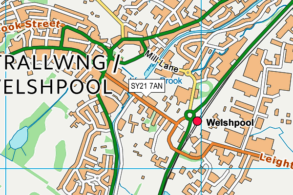SY21 7AN map - OS VectorMap District (Ordnance Survey) SY21 7AN map - OS VectorMap District (Ordnance Survey)