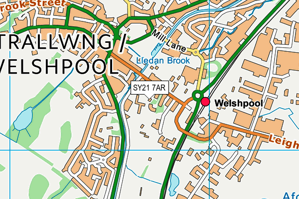SY21 7AR map - OS VectorMap District (Ordnance Survey) SY21 7AR map - OS VectorMap District (Ordnance Survey)