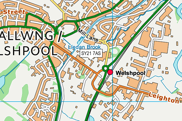SY21 7AS map - OS VectorMap District (Ordnance Survey) SY21 7AS map - OS VectorMap District (Ordnance Survey)
