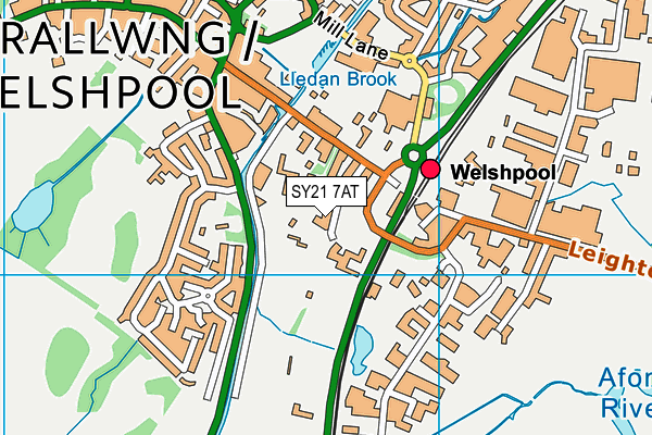 SY21 7AT map - OS VectorMap District (Ordnance Survey) SY21 7AT map - OS VectorMap District (Ordnance Survey)