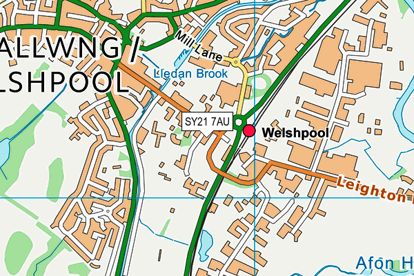 SY21 7AU map - OS VectorMap District (Ordnance Survey) SY21 7AU map - OS VectorMap District (Ordnance Survey)
