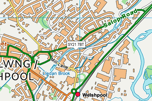 SY21 7BT map - OS VectorMap District (Ordnance Survey) SY21 7BT map - OS VectorMap District (Ordnance Survey)