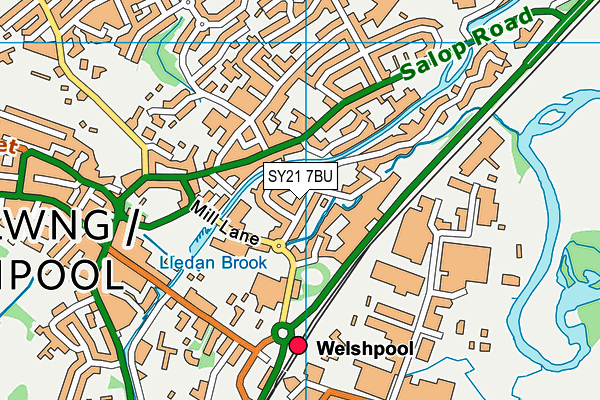SY21 7BU map - OS VectorMap District (Ordnance Survey) SY21 7BU map - OS VectorMap District (Ordnance Survey)