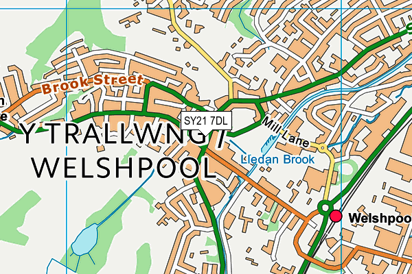 SY21 7DL map - OS VectorMap District (Ordnance Survey) SY21 7DL map - OS VectorMap District (Ordnance Survey)