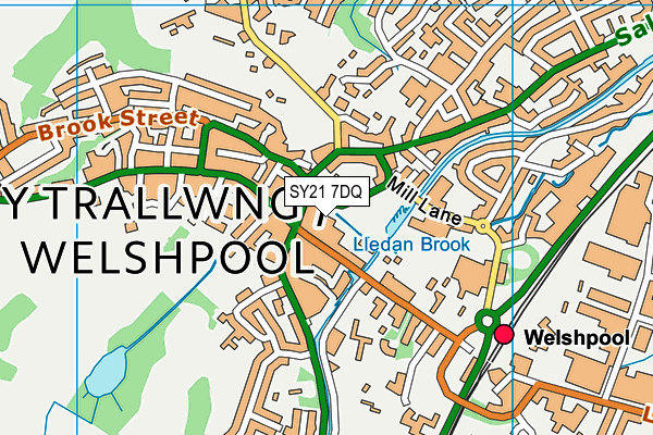 SY21 7DQ map - OS VectorMap District (Ordnance Survey) SY21 7DQ map - OS VectorMap District (Ordnance Survey)