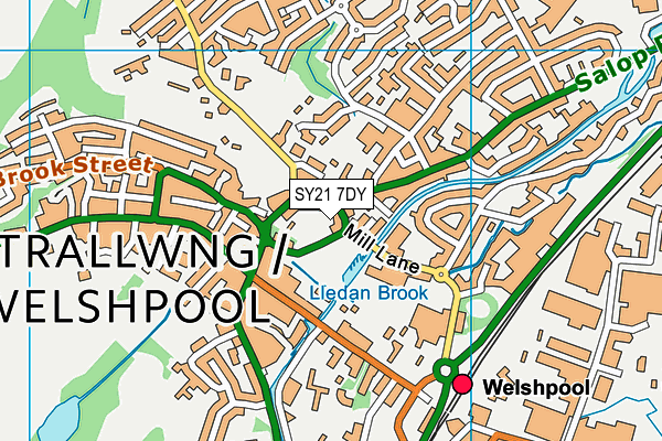 SY21 7DY map - OS VectorMap District (Ordnance Survey) SY21 7DY map - OS VectorMap District (Ordnance Survey)