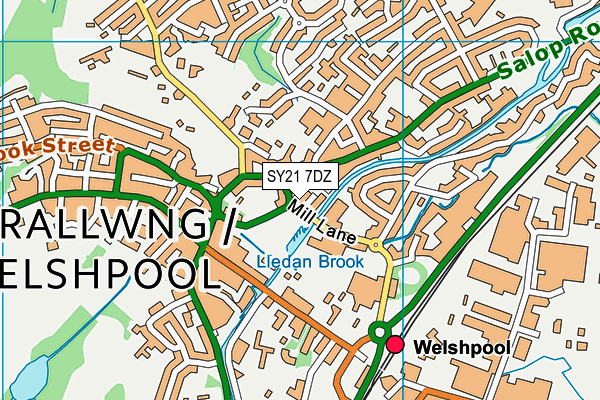 SY21 7DZ map - OS VectorMap District (Ordnance Survey) SY21 7DZ map - OS VectorMap District (Ordnance Survey)