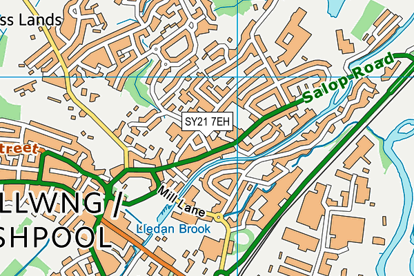 SY21 7EH map - OS VectorMap District (Ordnance Survey) SY21 7EH map - OS VectorMap District (Ordnance Survey)