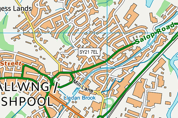 SY21 7EL map - OS VectorMap District (Ordnance Survey) SY21 7EL map - OS VectorMap District (Ordnance Survey)