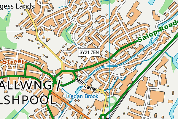 SY21 7EN map - OS VectorMap District (Ordnance Survey) SY21 7EN map - OS VectorMap District (Ordnance Survey)