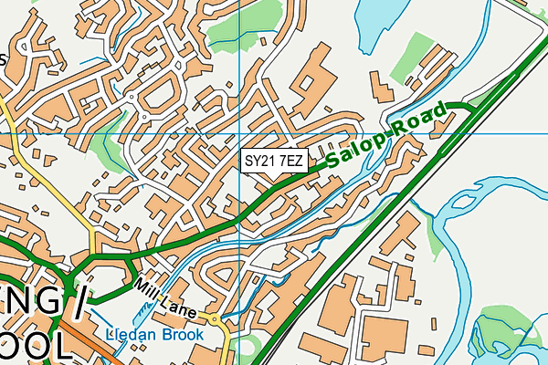 SY21 7EZ map - OS VectorMap District (Ordnance Survey) SY21 7EZ map - OS VectorMap District (Ordnance Survey)