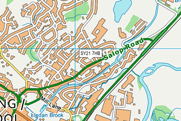 SY21 7HB map - OS VectorMap District (Ordnance Survey) SY21 7HB map - OS VectorMap District (Ordnance Survey)