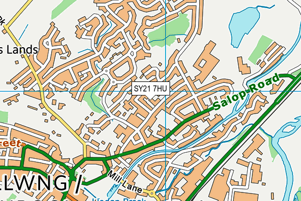 SY21 7HU map - OS VectorMap District (Ordnance Survey) SY21 7HU map - OS VectorMap District (Ordnance Survey)