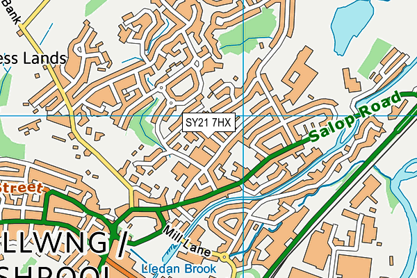 SY21 7HX map - OS VectorMap District (Ordnance Survey) SY21 7HX map - OS VectorMap District (Ordnance Survey)