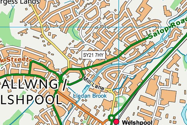 SY21 7HY map - OS VectorMap District (Ordnance Survey) SY21 7HY map - OS VectorMap District (Ordnance Survey)