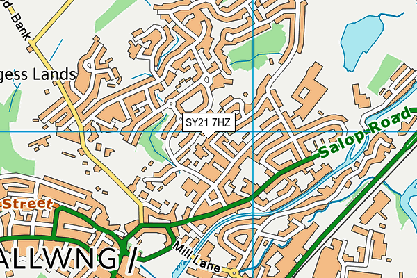 SY21 7HZ map - OS VectorMap District (Ordnance Survey) SY21 7HZ map - OS VectorMap District (Ordnance Survey)