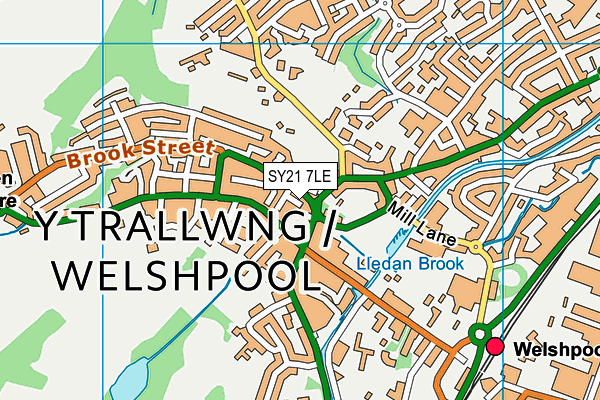 SY21 7LE map - OS VectorMap District (Ordnance Survey) SY21 7LE map - OS VectorMap District (Ordnance Survey)