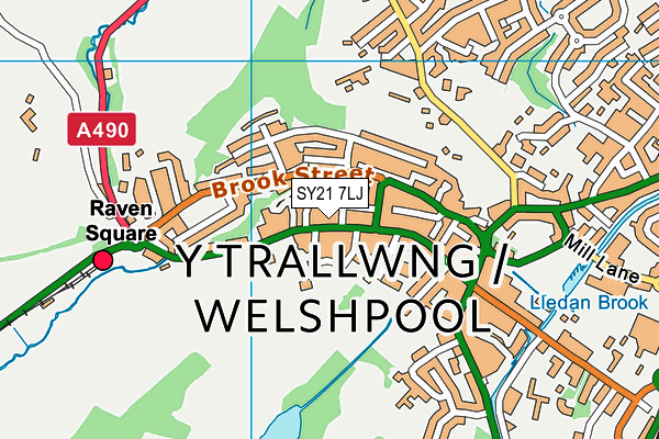 SY21 7LJ map - OS VectorMap District (Ordnance Survey) SY21 7LJ map - OS VectorMap District (Ordnance Survey)