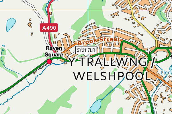SY21 7LR map - OS VectorMap District (Ordnance Survey) SY21 7LR map - OS VectorMap District (Ordnance Survey)
