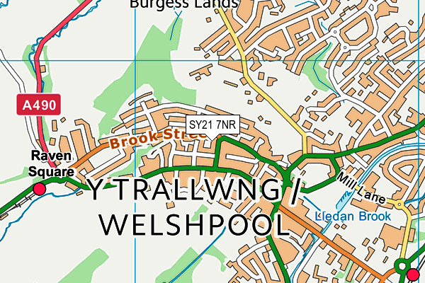 SY21 7NR map - OS VectorMap District (Ordnance Survey) SY21 7NR map - OS VectorMap District (Ordnance Survey)