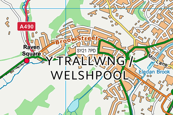SY21 7PD map - OS VectorMap District (Ordnance Survey) SY21 7PD map - OS VectorMap District (Ordnance Survey)