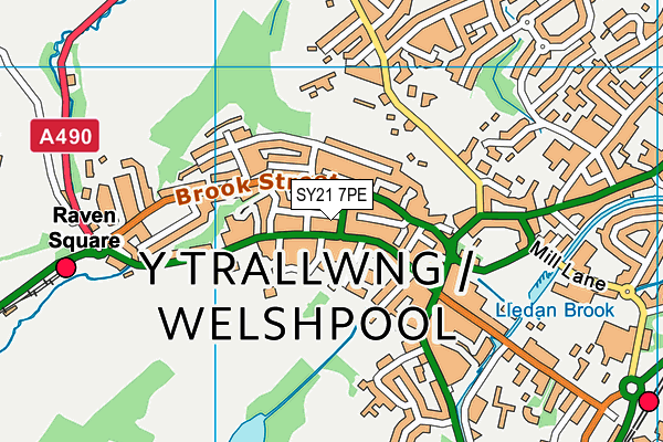 SY21 7PE map - OS VectorMap District (Ordnance Survey) SY21 7PE map - OS VectorMap District (Ordnance Survey)