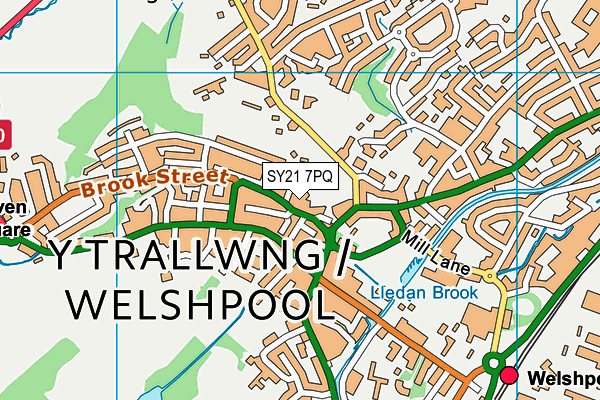 SY21 7PQ map - OS VectorMap District (Ordnance Survey) SY21 7PQ map - OS VectorMap District (Ordnance Survey)