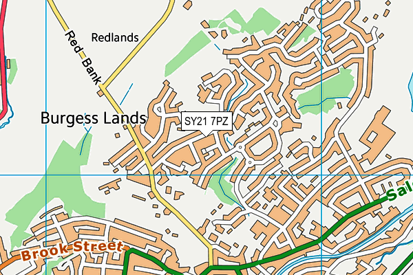 SY21 7PZ map - OS VectorMap District (Ordnance Survey) SY21 7PZ map - OS VectorMap District (Ordnance Survey)