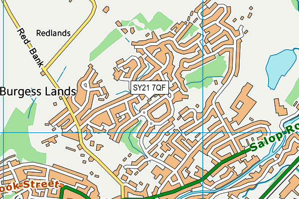 SY21 7QF map - OS VectorMap District (Ordnance Survey) SY21 7QF map - OS VectorMap District (Ordnance Survey)